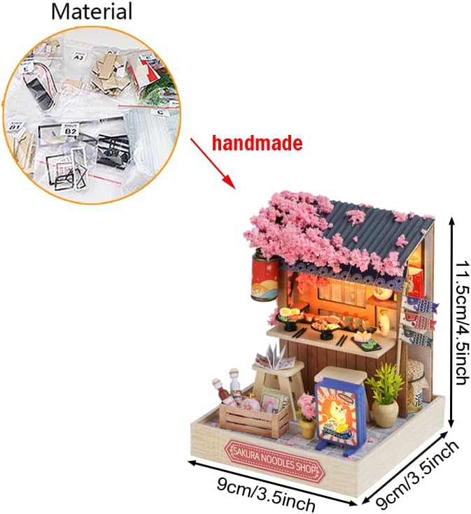 DIY Miniature Sakura Noodles Shop Kit
