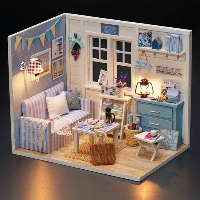 DIY Miniature Fresh Sunshine Handmade Dollhouse Kit
