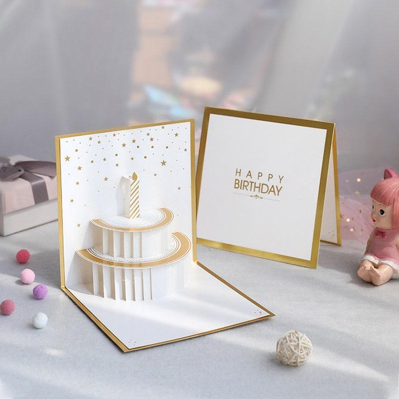 3D Birthday Cake Pop Up Greeting Card