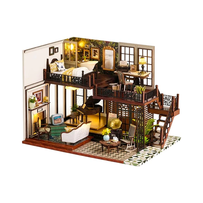 DIY Miniature Time Impression Dollhouse Handmade Kit