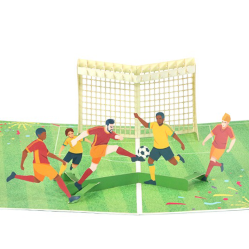 3D Father Soccer Pop Up Greeting Card