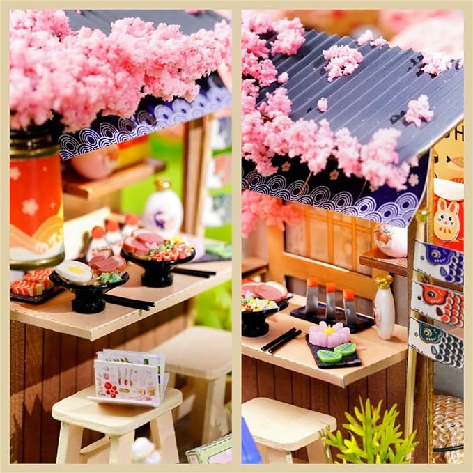 DIY Miniature Sakura Noodles Shop Kit