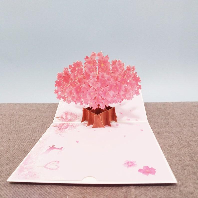 3D Love Sakura Pop Up Greeting Card