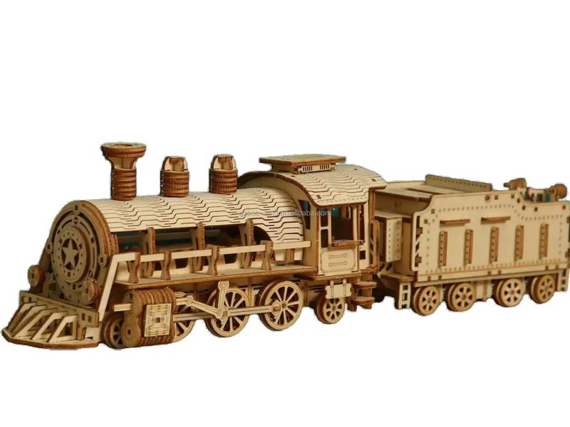 Wooden Luxury Steam Train Puzzle