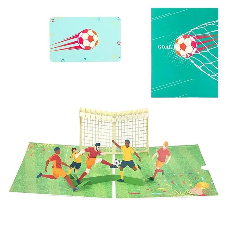 3D Father Soccer Pop Up Greeting Card