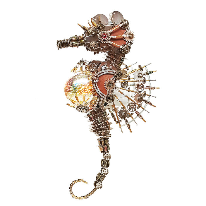 3D Mechanical Seahorses with Lamp