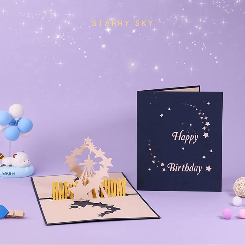 3D Birthday Starlight Pop Up Greeting Card