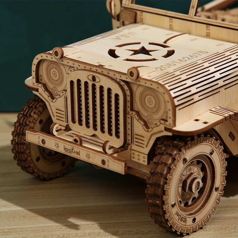 Wooden Off-road Jeep