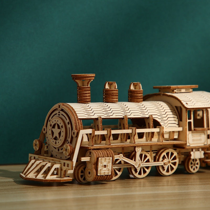 Wooden Luxury Steam Train Puzzle