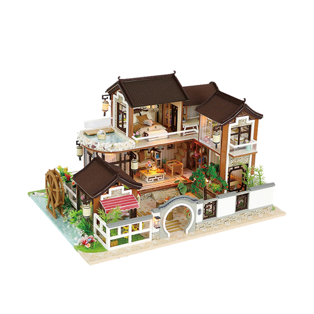 Chinese Dream Ancient House DIY Wooden Dollhouse Kit with Furniture|Birthday Gift | Hobby