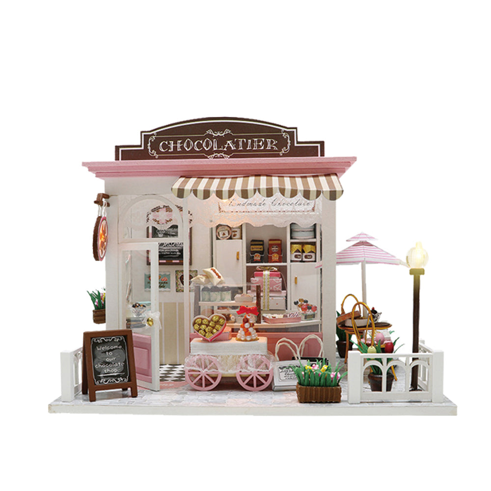 CoCo Store DIY Wooden Dollhouse Kit with Furniture|Birthday Gift | Hobby