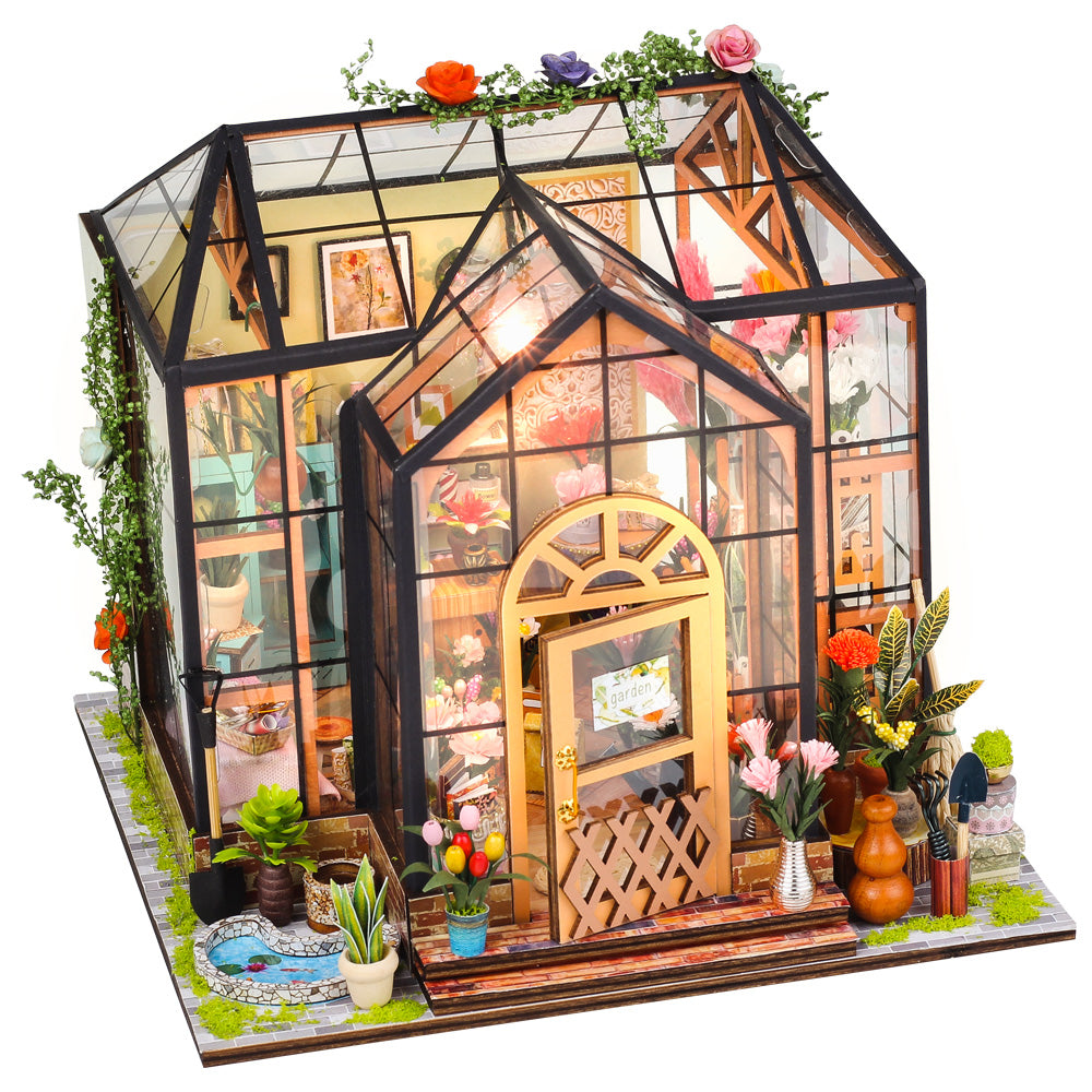 Diy wooden dollhouse clearance kit